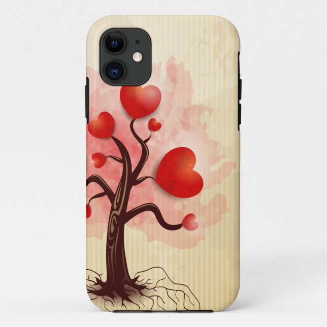 Coques Case-Mate iPhone Arbre des coeurs (Dos)