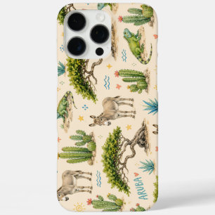 Coques iPhone 16 Pro Max Arbre divi d'Aruba, âne, iguane, cactus