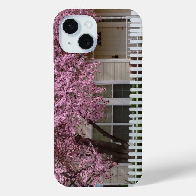 Coques Case-Mate iPhone Arbre en fleurs dans les banlieues (Verso)
