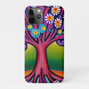 Case-Mate iPhone Case Arbre fantaisiste de style d'art populaire coloré 