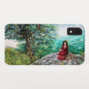 Etui iPhone Case-Mate ARBRE MAGIQUE / Aube en bois vert et dame en rouge