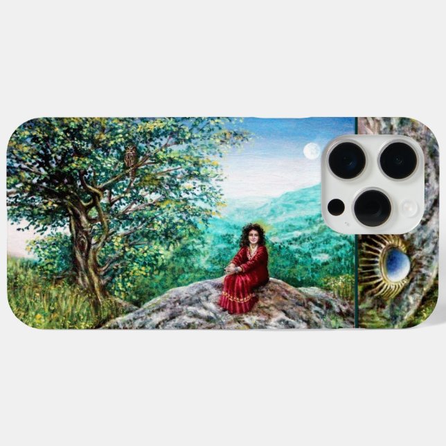Coques Case-Mate iPhone ARBRE MAGIQUE / L'aube dans le bois et la dame en  (Verso (horizontal))