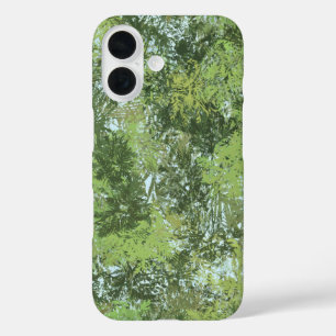 Coque Pour iPhone 16 Arbres À Feuilles Vertes Avec Ciel Bleu À Travers 