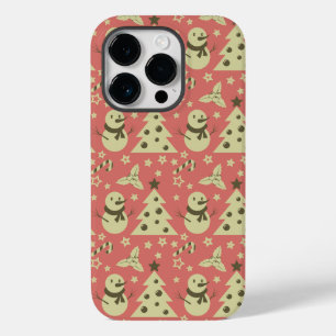 Coque Pour iPhone 14 Pro Arbres de Noël rétro sucre de canne étoile aux bai