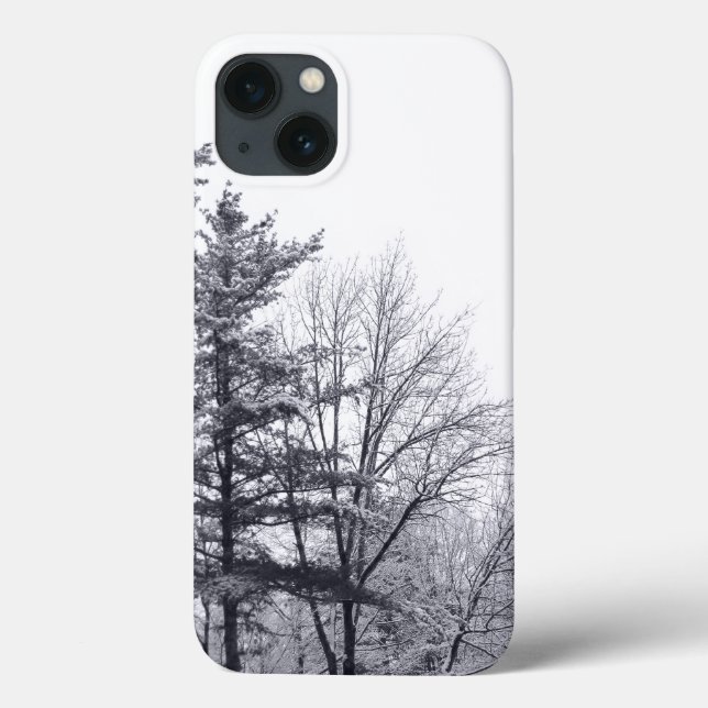 Coques Case-Mate iPhone Arbres enneigés : Vertical (Verso)