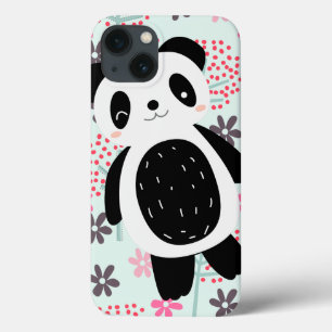 Etui iPhone Case-Mate Arbres, fleurs et ours de panda