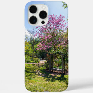 Coques iPhone 16 Pro Max Arbres roses dans le jardin des jardins de Descans