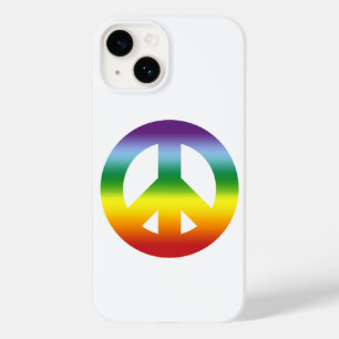 Coque Pour iPhone 14 Arc en arc-en-ciel en couleurs d'été sur blanc