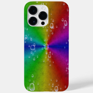 Coque Pour Pour iPhone 14 Pro Max Arc en arc-en-ciel en cuir d'éléphant optiquement