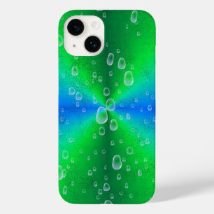 Coques Pour iPhone Arc-en-ciel bleu vert dans la peau d'éléphant en c