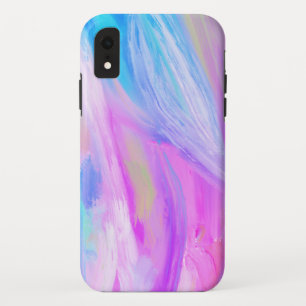 Case-Mate iPhone Case Arc-en-ciel coloré abstrait peinture à l'huile vio
