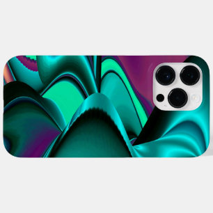 Coque Pour Pour iPhone 14 Pro Max Arc-en-ciel métallique Abstrait futuriste