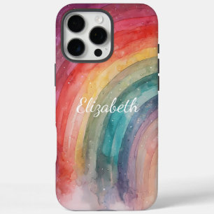 Coques iPhone 16 Pro Max Arc-en-ciel personnalisé tendance moderne