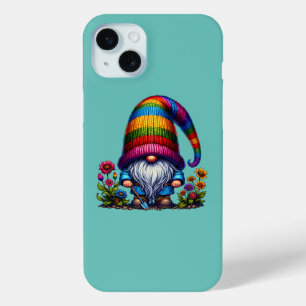 Coque iPhone 15 Mini Arc en ciel saisonnier Gnome