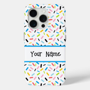 Coque iPhone 15 Pro Arc en ciel Sprinkles Queer Pride Drapeau