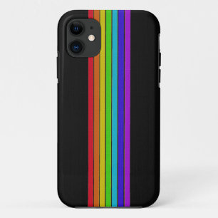 Coque Case-Mate Pour iPhone Arc-en-ciel sur la caisse noire de l'iPhone 5