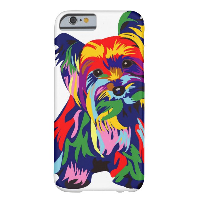 Coques Case-Mate iPhone Arc-en-ciel Yorkie d'amusement (Dos)