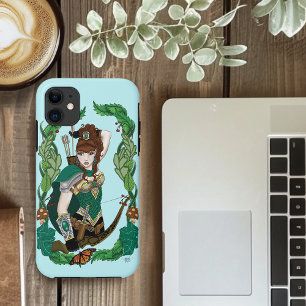 Case-Mate iPhone Case Archère Elfe de la Forêt Enchantée Verte Fantastiq