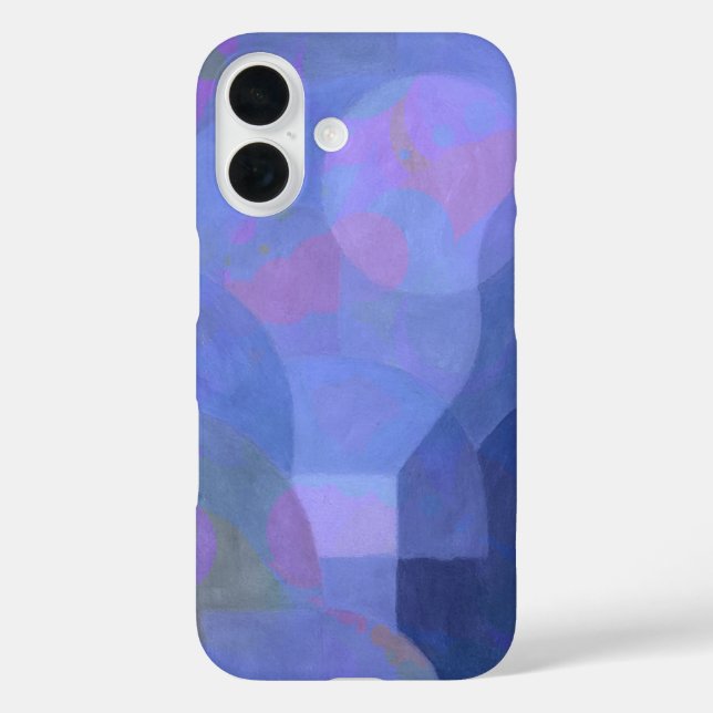 Coques Case-Mate iPhone Arches de minuit - Indigo Géométrie Abstraite (Verso)