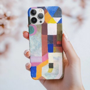 Coque iPhone 15 Pro Architecture colorée de Paul Klee, Art Abstrait