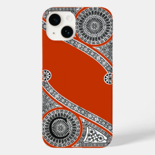 Coques Pour iPhone ARCHITECTURE RENAISSANCE Monogramme rouge orange