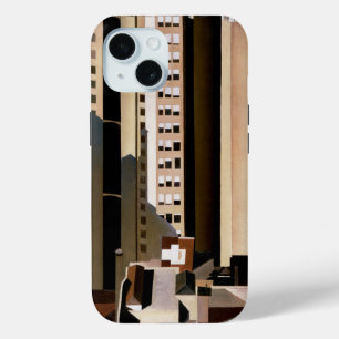 Coque Pour iPhone 15 Architecture vintage, gratte-ciel par Sheeler, 192