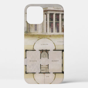 Case-Mate iPhone Case Architecture vintage, Plan de sol et Villa grecque