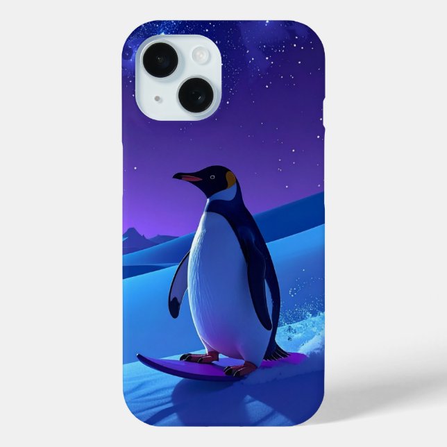 Coques Case-Mate iPhone Arctic Night Penguin (Verso)