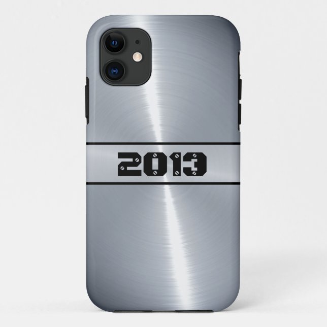 Coques Case-Mate iPhone Argent brillant acier inoxydable métal 10 (Dos)