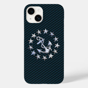 Coques Pour iPhone Argent Chrome Yacht drapeau sur le style de Grille