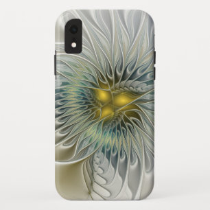 Case-Mate iPhone Case Argent d'or Imaginaire Fractal abstrait Art