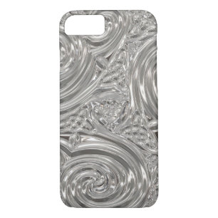 Case-Mate iPhone Case Argent élégant style victorien Art nouveau gaussé