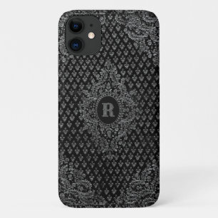 Case-Mate iPhone Case Argent Ornamental avec votre Monogramme