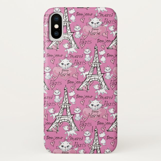 Coques Case-Mate iPhone Aristocats | Marie Paris Motif (Dos)