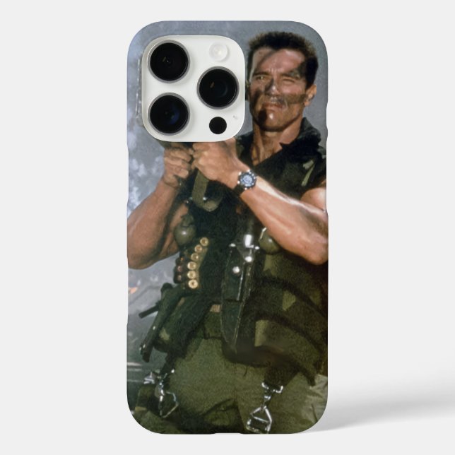 Coques Case-Mate iPhone Arnold Schwarzeneger tir à la fusée (Verso)