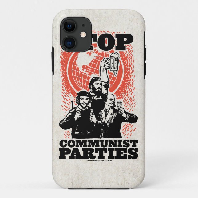 Coques Case-Mate iPhone Arrêtez la caisse de parties de Cummunist (Dos)