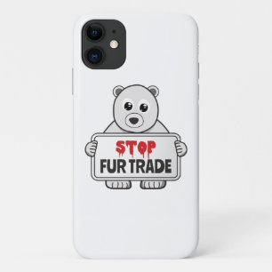 Case-Mate iPhone Case Arrêtez le commerce de fourrure triste ours polair
