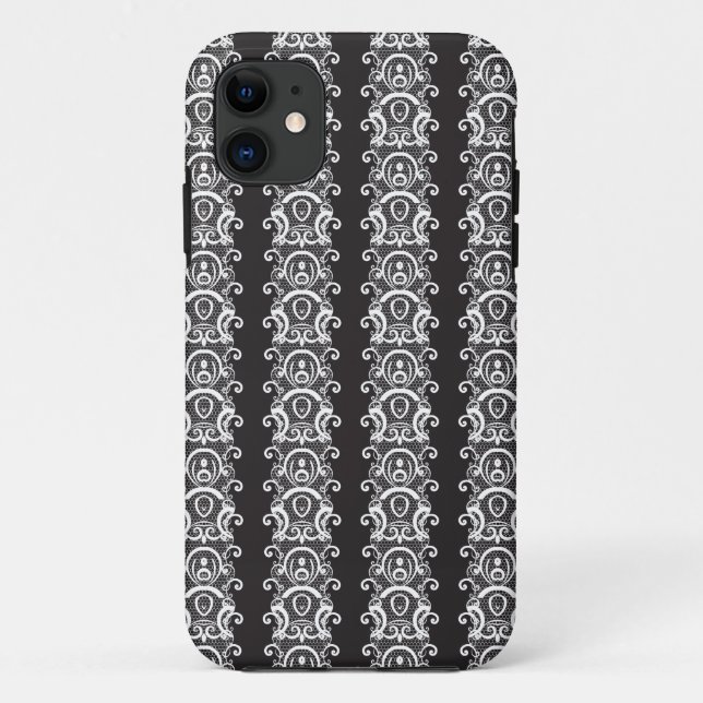 Coques Case-Mate iPhone Arrière - plan 1 de dentelle (Dos)