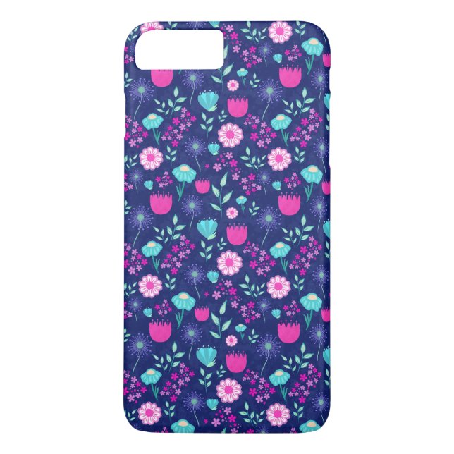 Coques Case-Mate iPhone Arrière - plan à motif floral mignon (Dos)