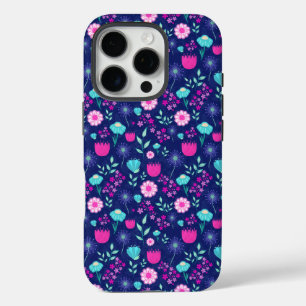 Coques iPhone 16 Pro Arrière - plan à motif floral mignon