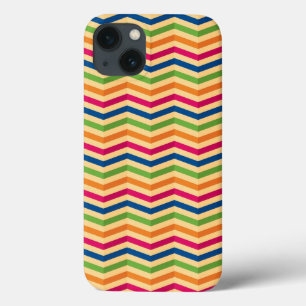 iPhone 13 Coque Arrière - plan à rayures rétro
