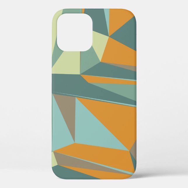 Coques Case-Mate iPhone arrière - plan Abstrait avec trianglesabstrac colo (Verso)
