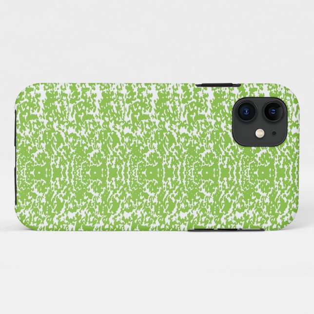 Coques Case-Mate iPhone arrière - plan abstrait vert et blanc (Dos (Horizontal))