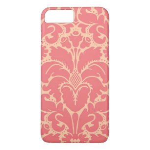 Coque iPhone 8 Plus/7 Plus Arrière - plan baroque de damassé de style