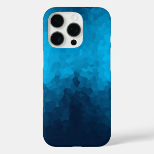 Coques iPhone 16 Pro Arrière - plan bleu cristallisé Abstrait