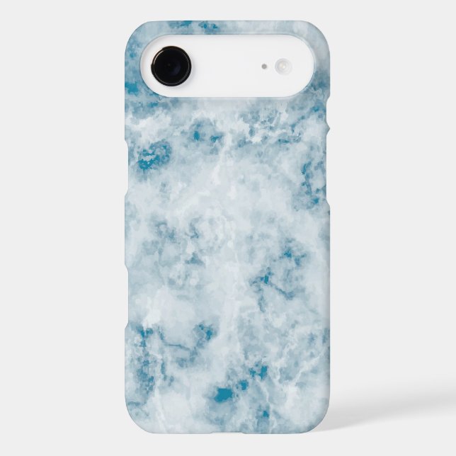 Coques Case-Mate iPhone Arrière - plan bleu de marbre de texture (Verso)