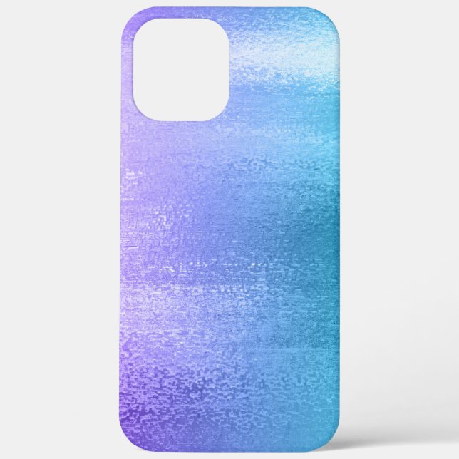 Coques Case-Mate iPhone Arrière - plan brillant violet à turquoise ombre (Verso)