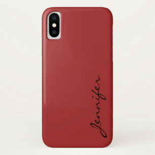 Case-Mate iPhone Case Arrière - plan couleur Auburn