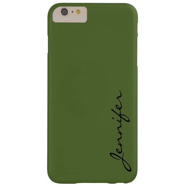 Coques Case-Mate iPhone Arrière - plan couleur vert olive foncé (Dos)