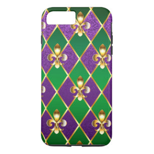 Case-Mate iPhone Case Arrière - plan de bijoux Mardi Gras